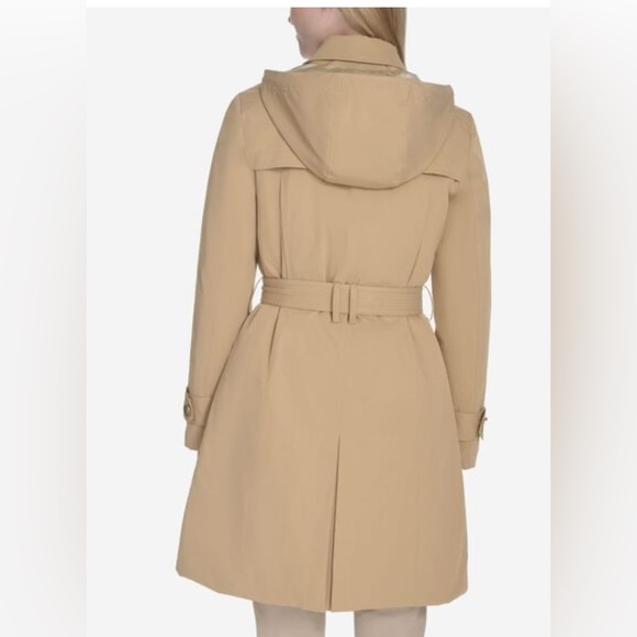 NWT Cole Hann Insulated Twill Trench Coat - Picture 2 of 2